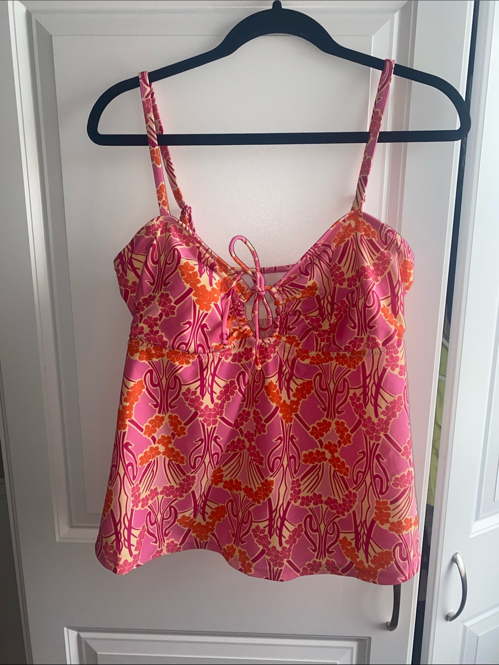 Liz Lange Maternity Tankini‎ Top Women's Large Pink